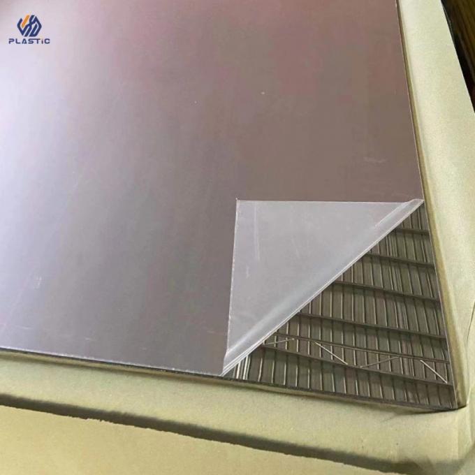 Lebar 1220mm Kaca Lembar Akrilik Potong Ke Ukuran Pilihan Warna Rose Gold 2