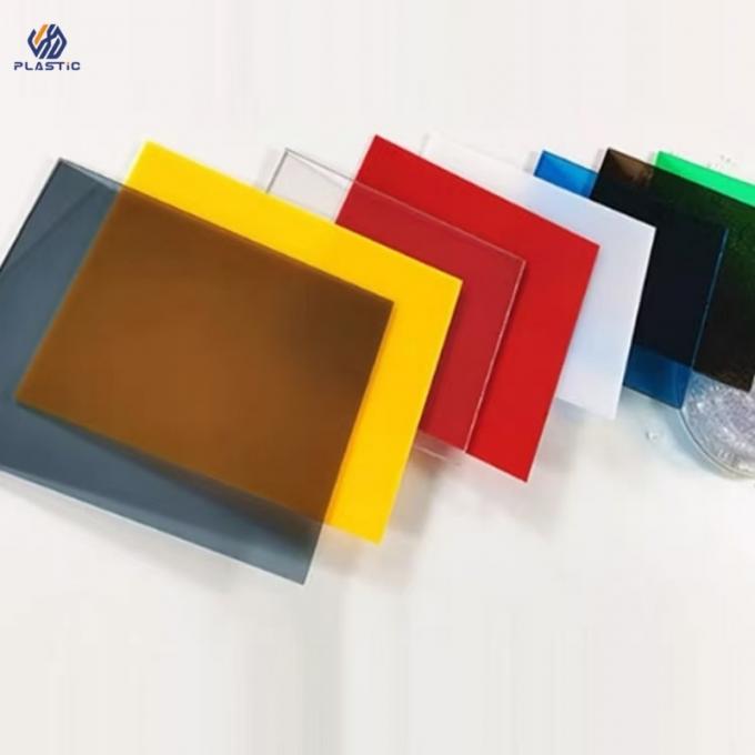 Tidak ada warna pudar untuk luar ruangan 100% Virgin MMA Acrylic Color Acrylic Sheet dengan proses casting 0