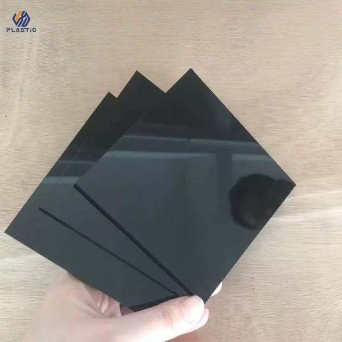 Glossy atau Matte Finish Hitam Warna Acrylic Sheet Tidak memudar Warna untuk outdoor 1