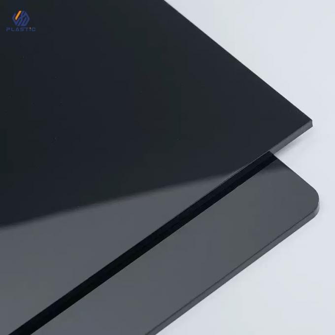 Glossy atau Matte Finish Hitam Warna Acrylic Sheet Tidak memudar Warna untuk outdoor 2