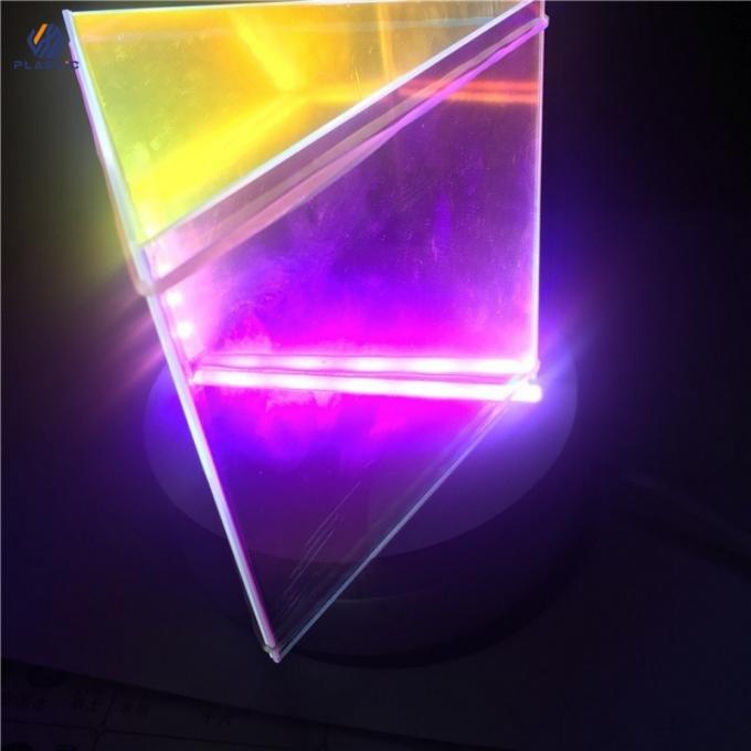 ورق آکریلیک رنگین کمان 4ft X 8ft با مقاومت ضربه درخشش بالا 2