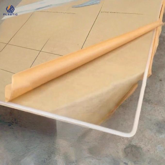 1250x1850mm ورق های آکریلیک پلاستیکی شفاف ریخته شده برش چسب لبه ورق آکریلیک PMMA 0