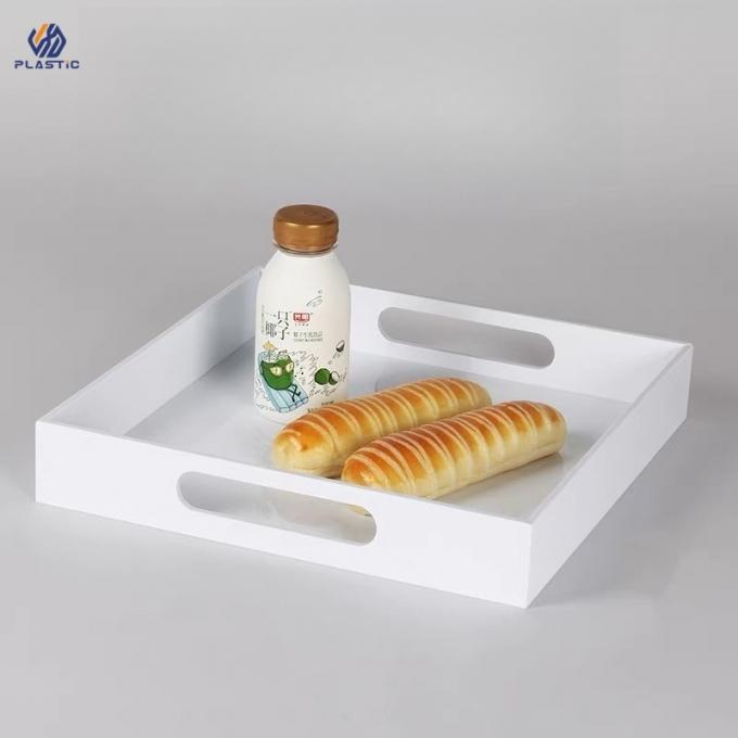 Acrylic Lucite Serving Tray Mudah Untuk Membersihkan Acrylic Storage Tray Ketebalan 3mm 2