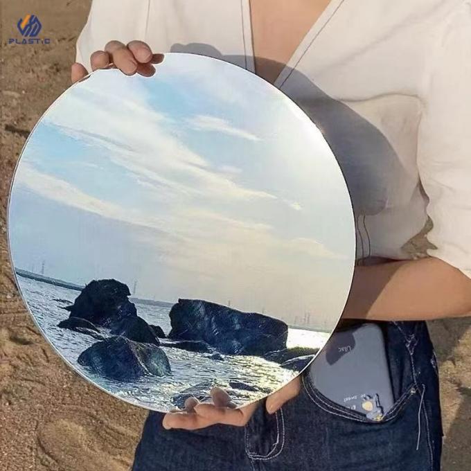 بدون چسب آینه نقره ای ورق آکریلیک 1220x2440mm 1000x2000mm با فیلم PE 3