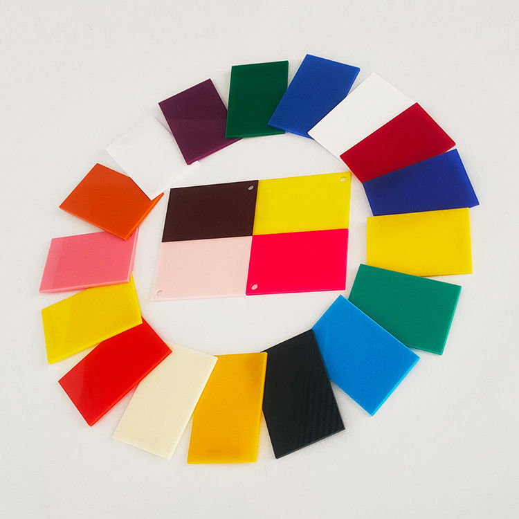 Folha de acrílico colorida cortada sob medida com matérias-primas Mitsubishi / Lucite