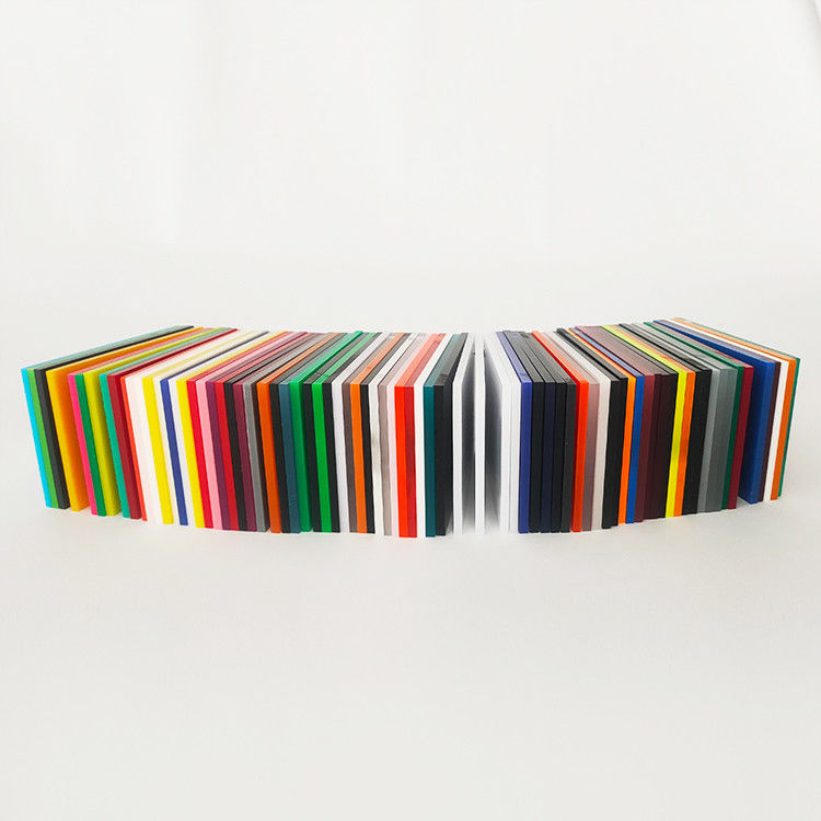 Processos de fundição de folhas acrílicas de cor personalizável 3x1220x2440mm para decoração