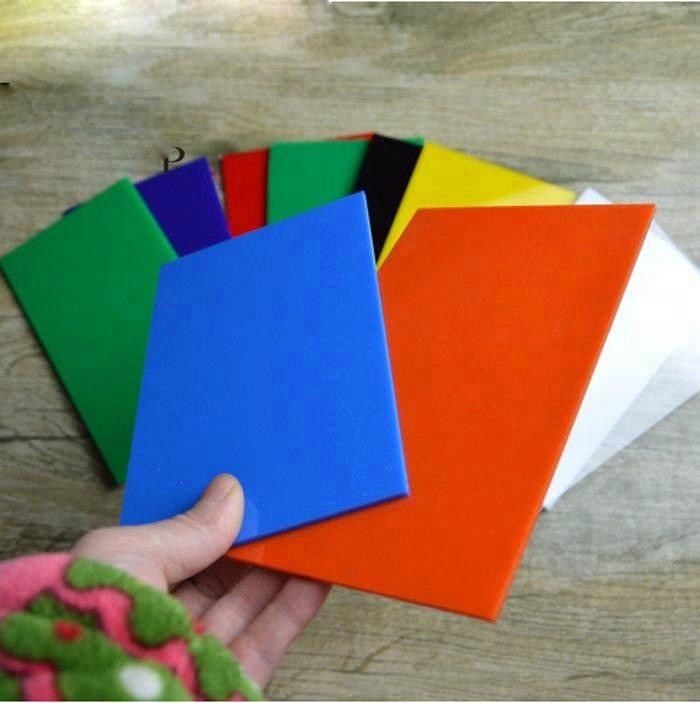 Processos de fundição de folhas acrílicas de cor personalizável 3x1220x2440mm para decoração