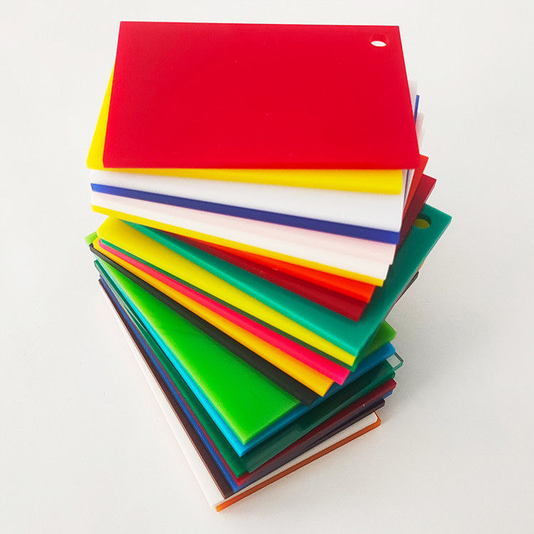 Processos de fundição de folhas acrílicas de cor personalizável 3x1220x2440mm para decoração