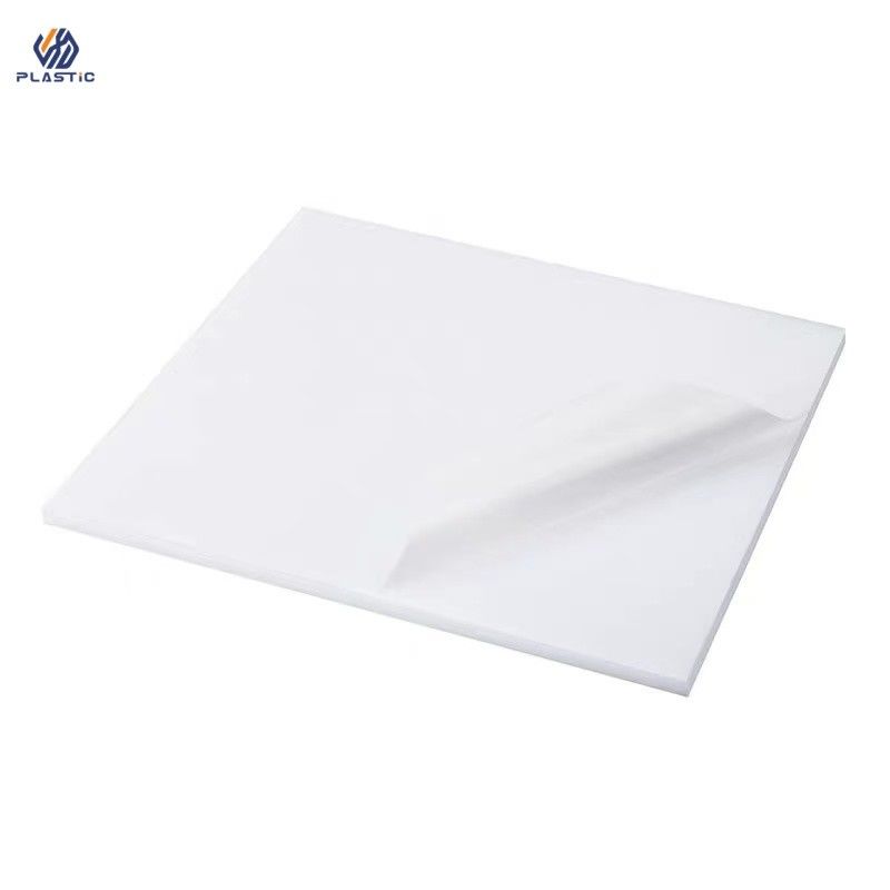 Folhas de plástico acrílico branco personalizáveis 3x1220x2440mm para construção e decoração