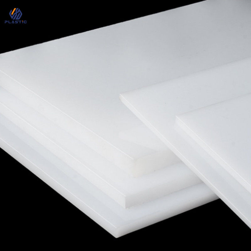 Resistência química Folha de papel acrílico de cor branca cortada ao tamanho para uso industrial