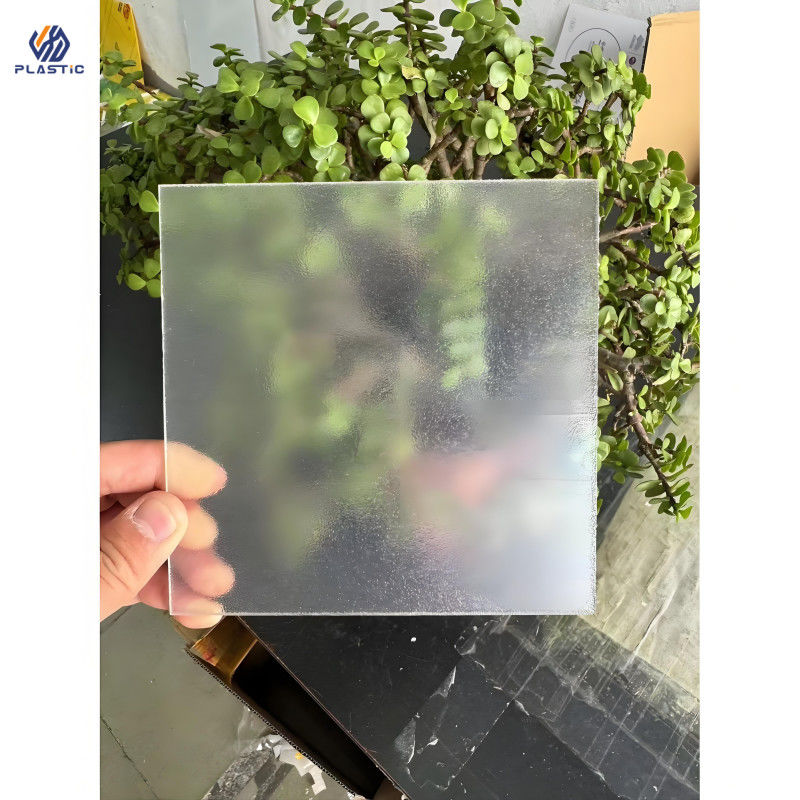 70% de transmissão de luz folha acrílica fosca superfície congelada acabamento perfeito para produtos