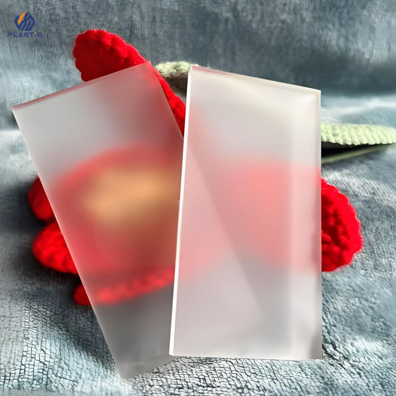 Boa resistência UV Folha acrílica congelada para alta resistência a impactos e excelente resistência química