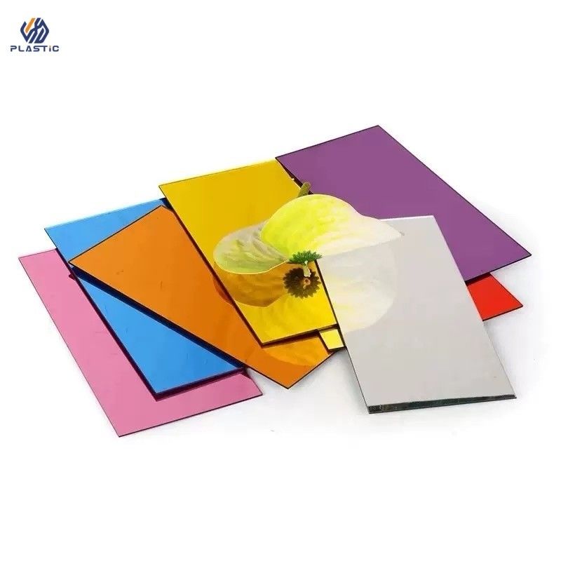 4ft X 8ft folha de acrílico colorido espelhado 1220mm largura duração longa OEM