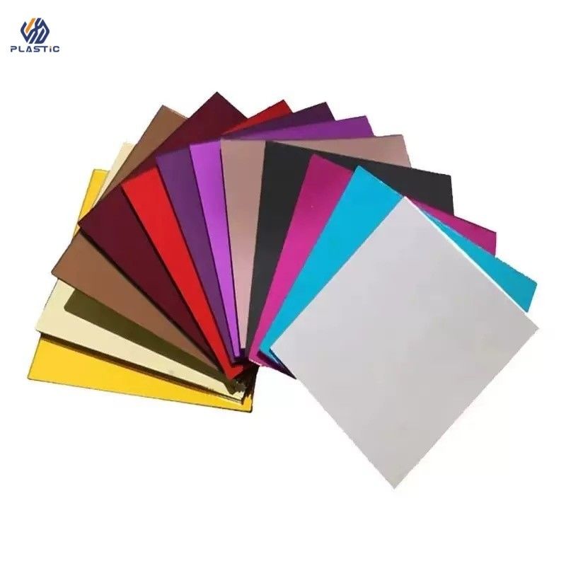 4ft X 8ft folha de acrílico colorido espelhado 1220mm largura duração longa OEM