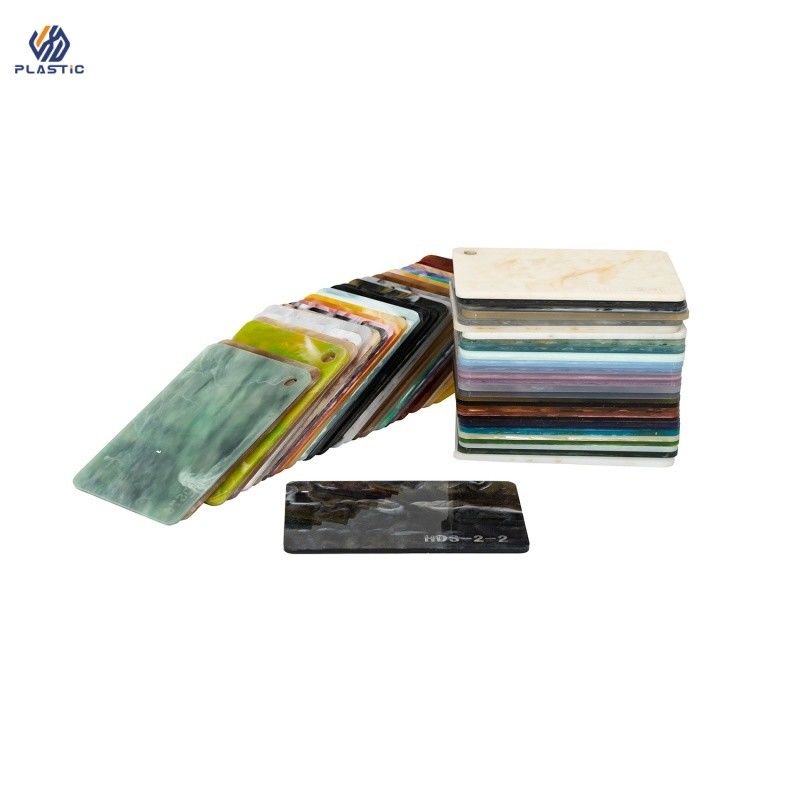 Folhas acrílicas de aspecto de mármore 1220x2440mm Folha de Perspex de mármore para materiais decorativos