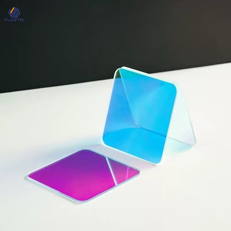 Alta resistência ao impacto Rainbow Acrylic Board 3mm Resistência química para decoração