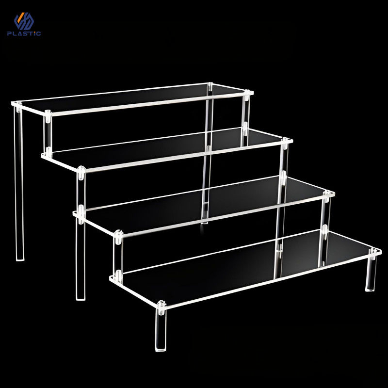 OEM ODM Acrílico Riser Display Stand Solução Clear Display Racks para o seu negócio