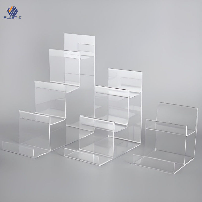 OEM ODM Acrílico Riser Display Stand Solução Clear Display Racks para o seu negócio