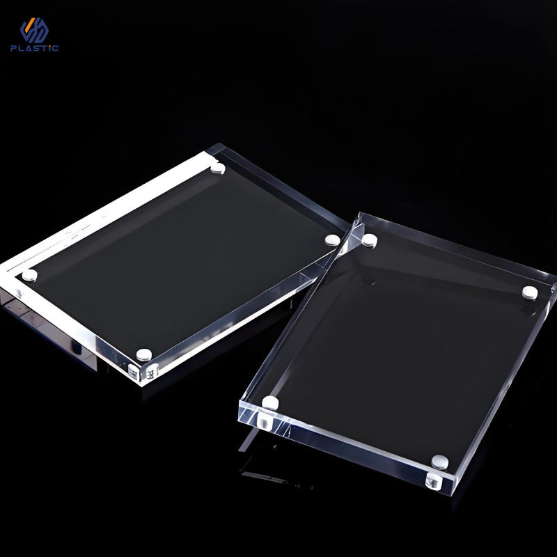5x7 polegadas quadro fotográfico transparente acrílico UV resistente cor personalizada