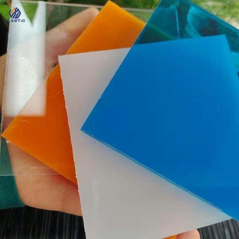Folha de acrílico fundido colorido 1250x1850mm Resistente a arranhões Cor personalizada