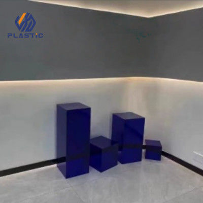 Resistência a intempéries Stand de pedestal acrílico Perspex Display Stand Multicolor
