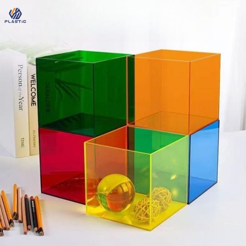Resistência a intempéries Stand de pedestal acrílico Perspex Display Stand Multicolor