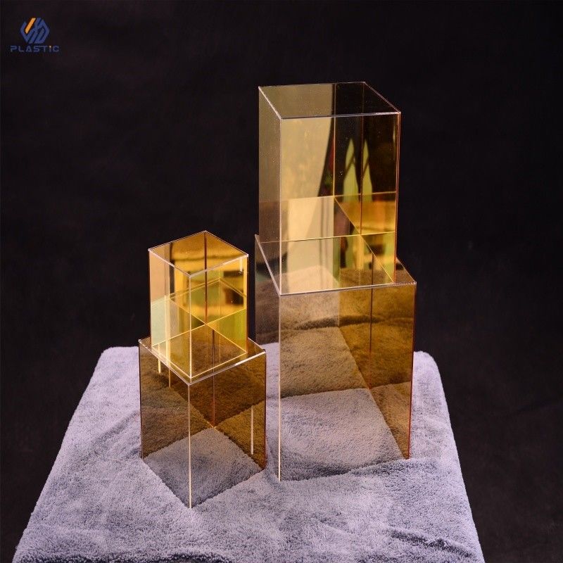 Resistência a intempéries Stand de pedestal acrílico Perspex Display Stand Multicolor