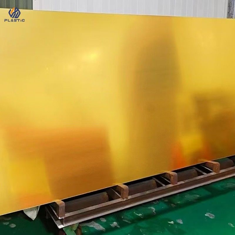 1.2g/cm3 Folha de espelho acrílico de ouro personalizável para decoração de parede