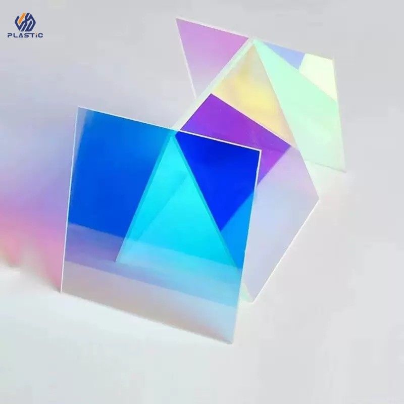 Padrões de arco-íris Folhas de acrílico Espesor 3 mm Folha de acrílico iridescente colorida