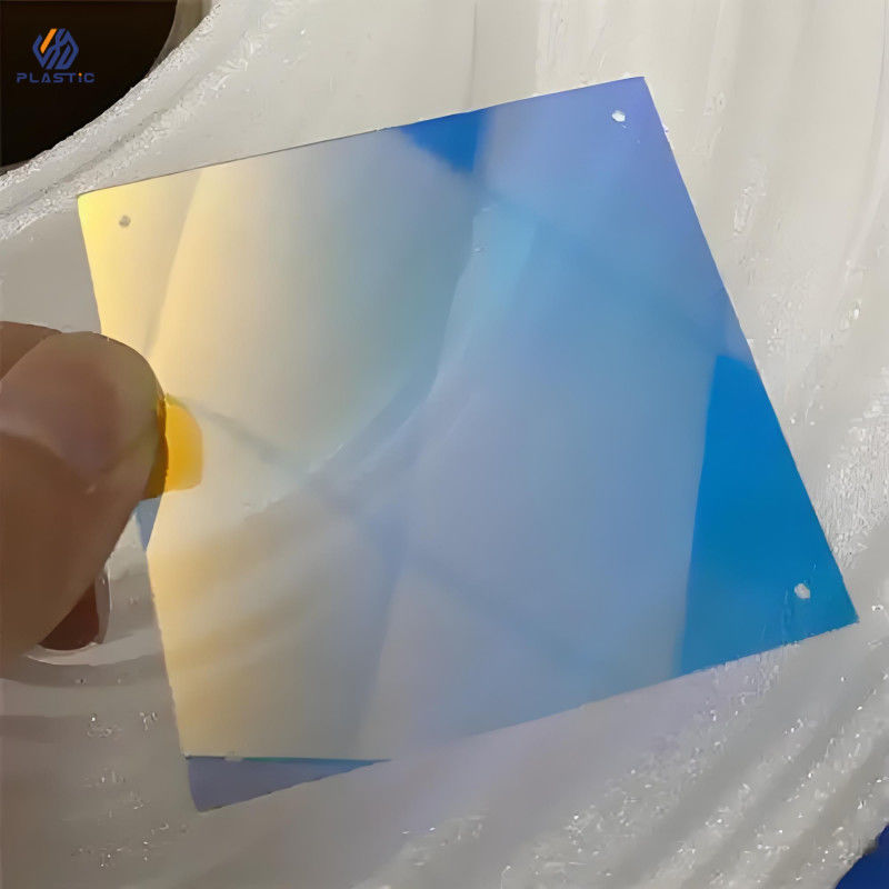 Padrões de arco-íris Folhas de acrílico Espesor 3 mm Folha de acrílico iridescente colorida