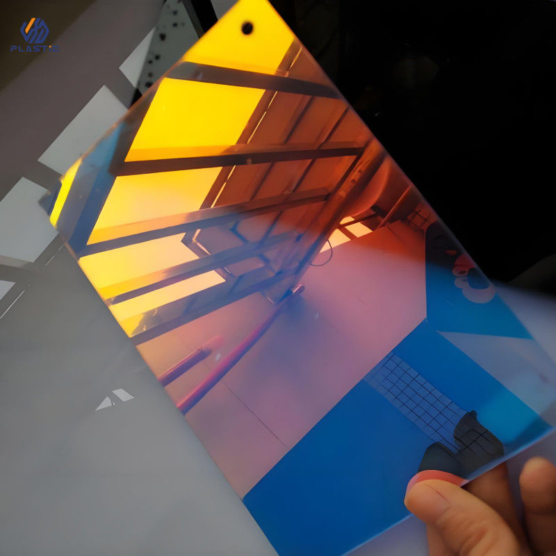 Folha de acrílico de arco-íris colorido de 3 mm de espessura para construção e construção