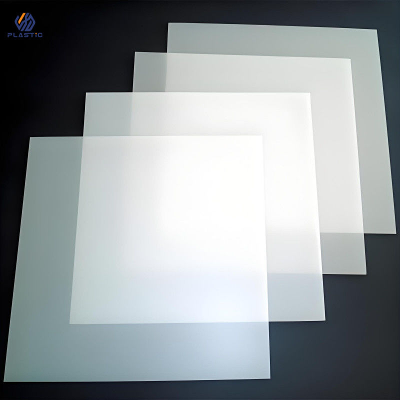 Resistência UV Folha de acrílico congelado cortada ao tamanho 50% Transmissão de luz 4ft x 8ft