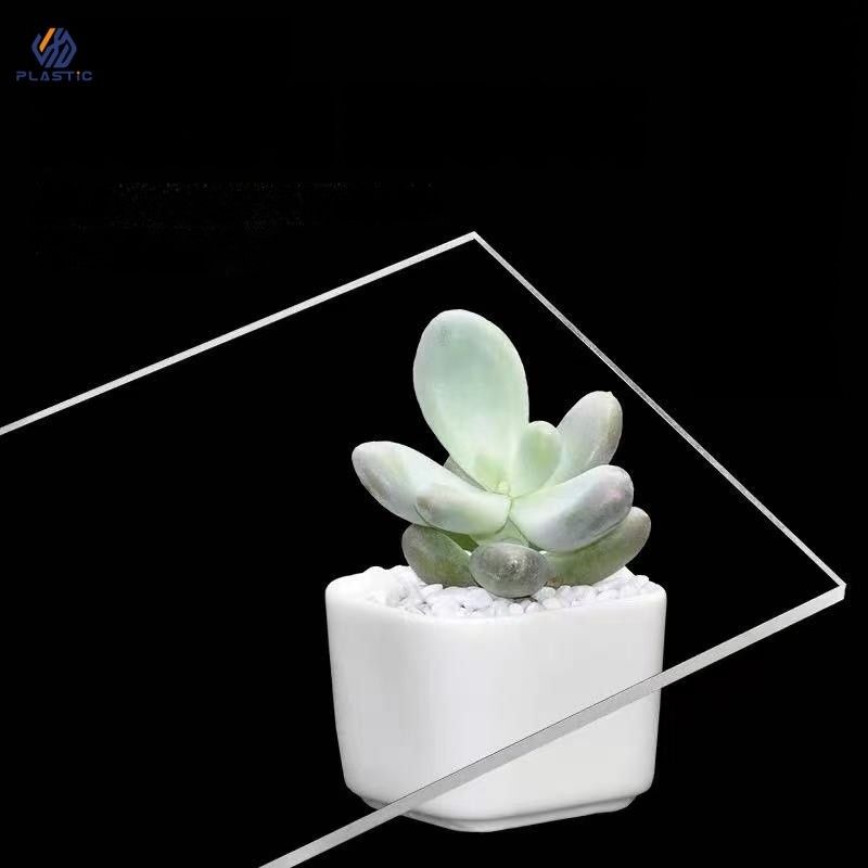 Folha acrílica Perspex transparente fundida 5mm 6mm 7mm 8mm Espessura para impressão UV