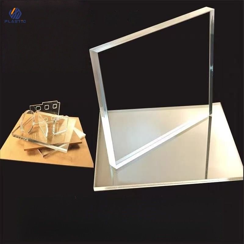 Folha acrílica Perspex transparente fundida 5mm 6mm 7mm 8mm Espessura para impressão UV