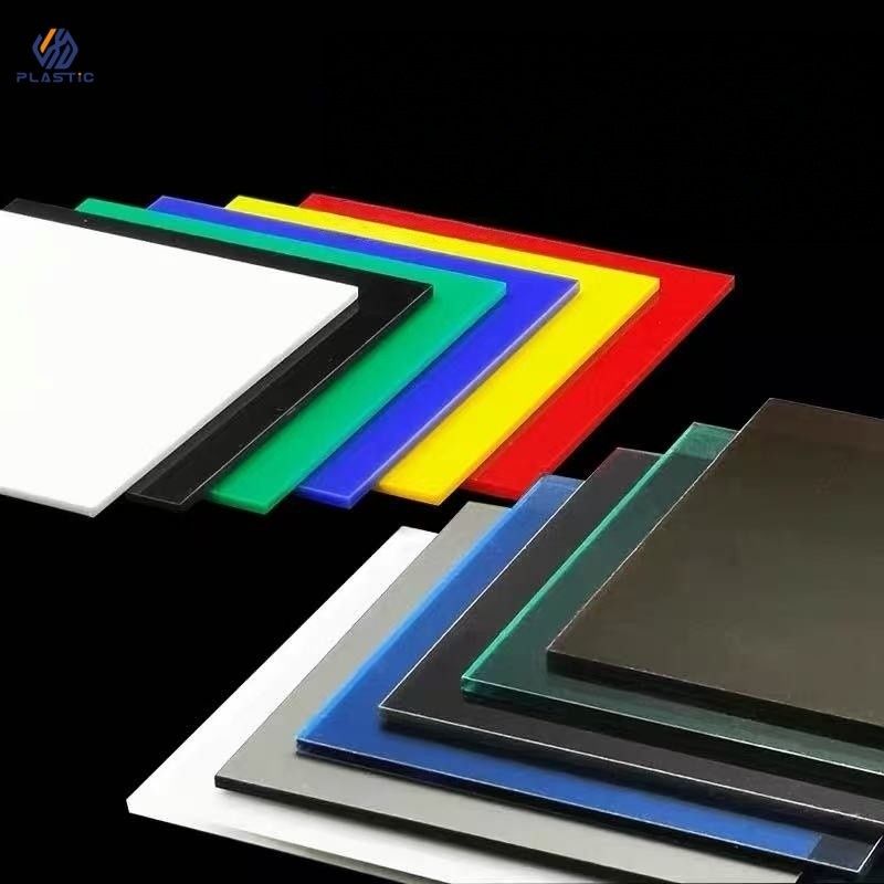 Folha de acrílico de cor transparente / opaca Alta resistência ao impacto 1,5 mm-300 mm de espessura