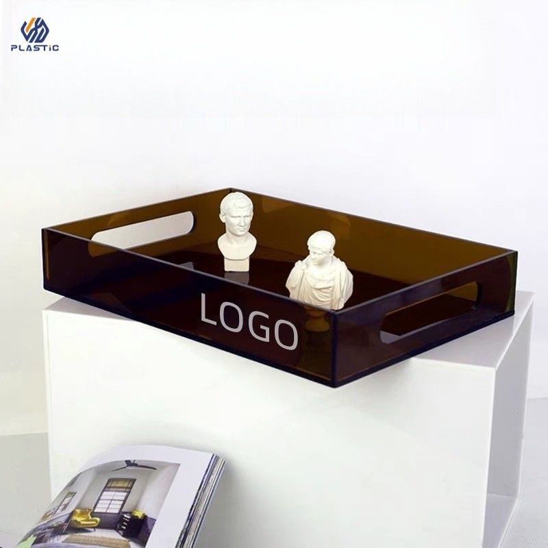 Caixas de armazenamento acrílico transparente multicolor 3 mm de espessura com logotipo personalizável