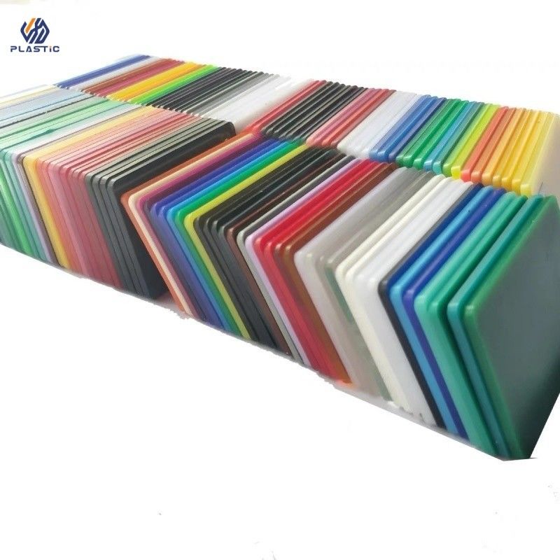 Tamanho personalizado Cor Acrílico Folha Processos de fundição de papel colorido Painéis de acrílico resistentes a arranhões
