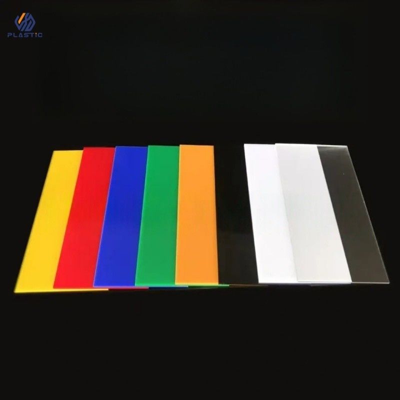 Folhas acrílicas multicolores vermelhas azuis verdes, painéis acrílicos fundidos resistentes aos raios UV