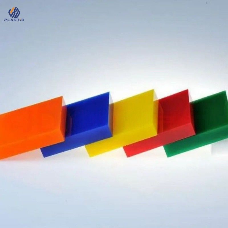Folhas acrílicas multicolores vermelhas azuis verdes, painéis acrílicos fundidos resistentes aos raios UV