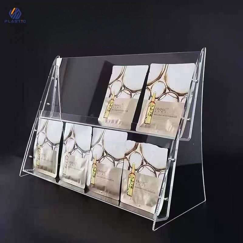 Display acrílico de forma personalizada Stand Clear Acrylic Riser para Shopping Malls