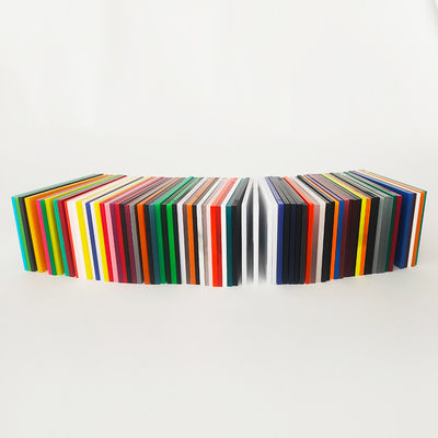 Processos de fundição de folhas acrílicas de cor personalizável 3x1220x2440mm para decoração
