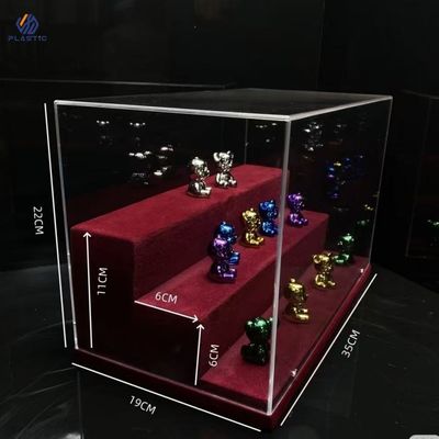 Jóias Cosméticos Brinquedos Exibição Acrílica Estande Manual Pequena encomenda aceita