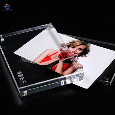 Logotipo personalizado Quadros de imagem acrílicos claros com forte adsorção magnética