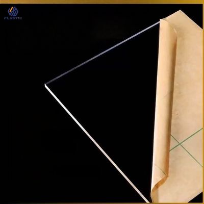 Folha de acrílico transparente de processo de fundição 1250x2450mm para publicidade ao ar livre