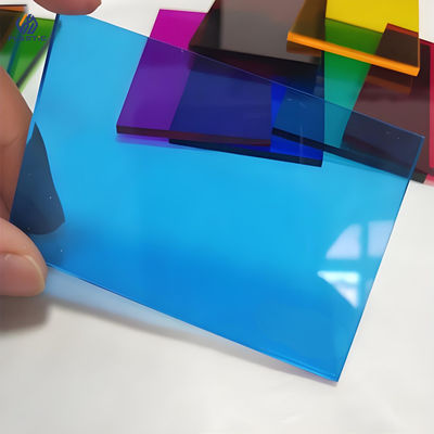 Folha de acrílico fundido colorido 1250x1850mm Resistente a arranhões Cor personalizada