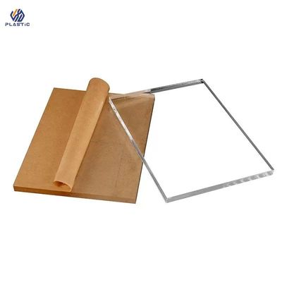Folha de acrílico transparente versátil Alta resistência UV pode ser cortado a laser