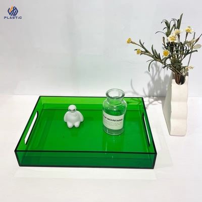 Taça de serviço de acrílica de lucita fácil de limpar Taça de armazenamento de acrílico Especificações de 3 mm