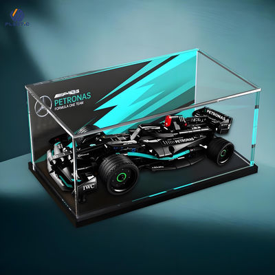 Proof Fire Rectangular Acrylic Toy Display Case Impermeável Design personalizado